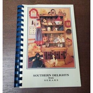 Southern Delights From SERARS Cookbook Plastic Comb Spiral Bound Kansas 1991
